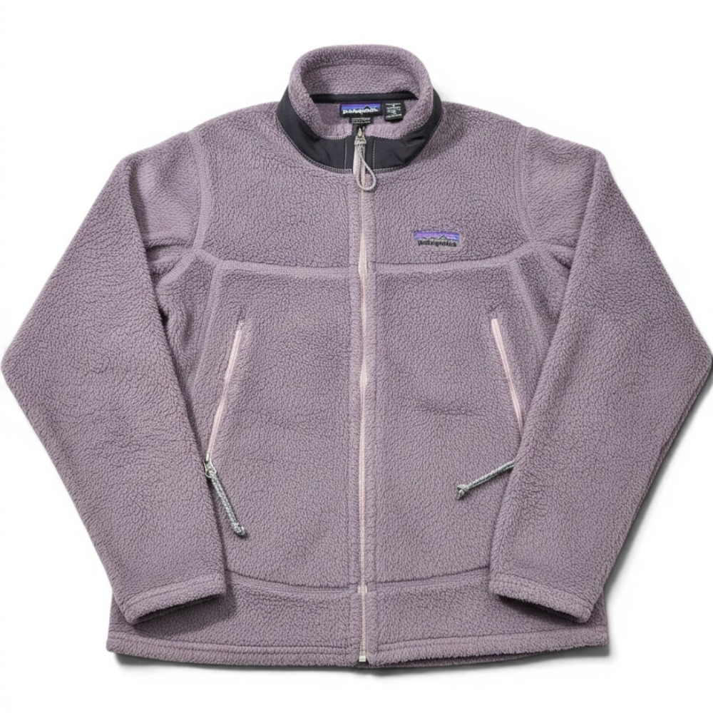 Vintage Patagonia R2 Fleece Jacket Womens Medium Purple Full Zip USA 25141 FA02
